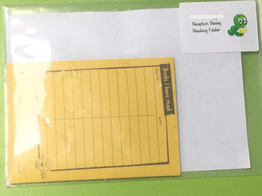 Reception Folder St Andrew's CE Primary School - What you need in Reception